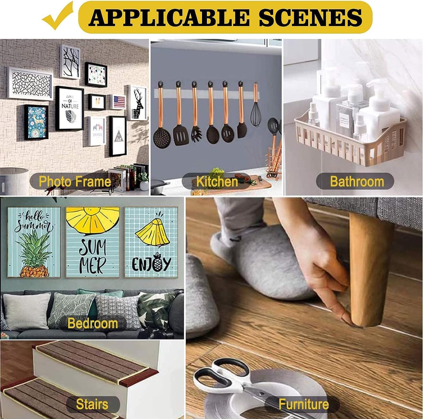 3m Heavy Duty Double-Sided  nano Tape – Strong, Reusable & Traceless Mounting Grip