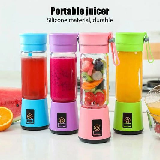 Portable Blender, Personal Blender for Shakes and Smoothies, USB Rechargeable Juicer Mini Blender Cup 380ml